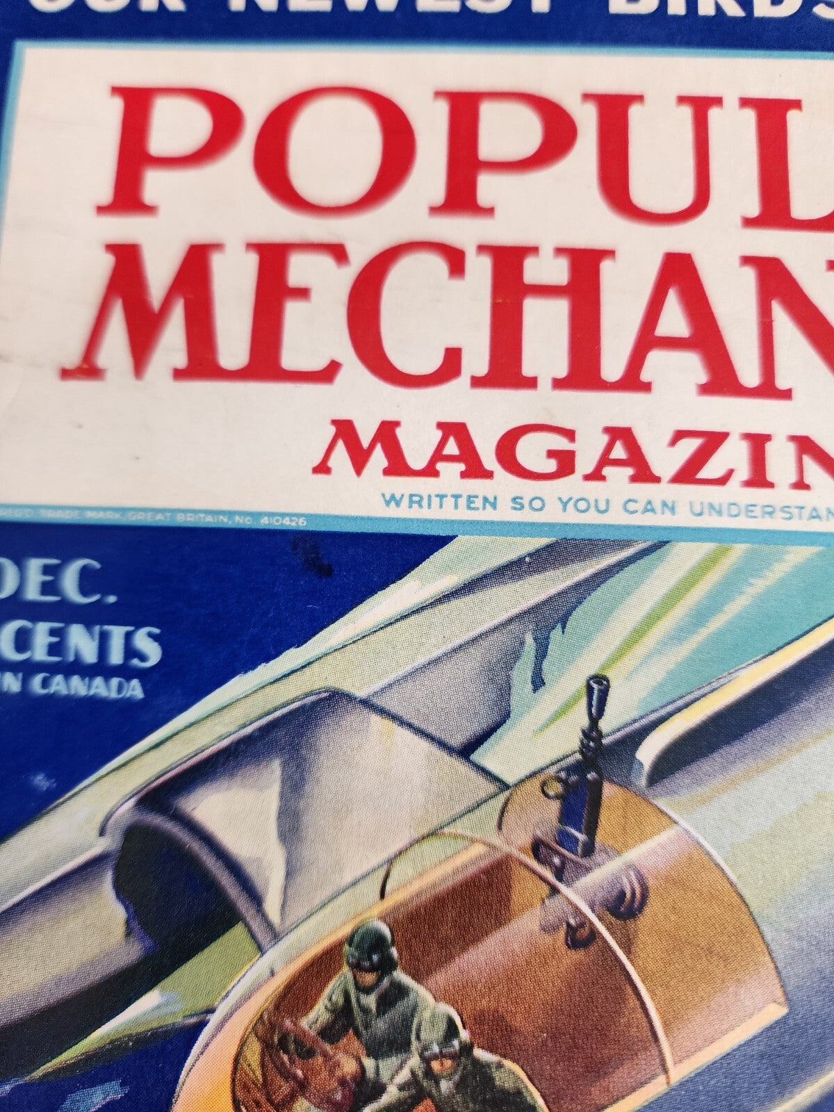 Popular Mechanics Magazine DEC 1941 WW2 Vtg History