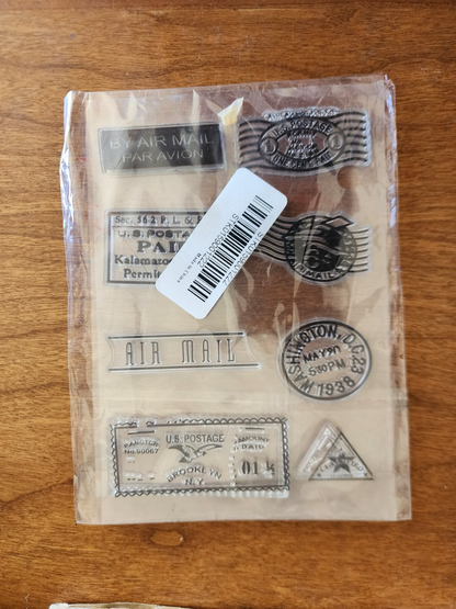 U.S. Postage Rubber Stamp Heads Film Prop