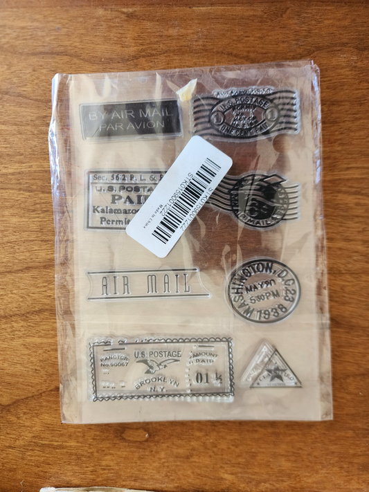 U.S. Postage Rubber Stamp Heads Film Prop