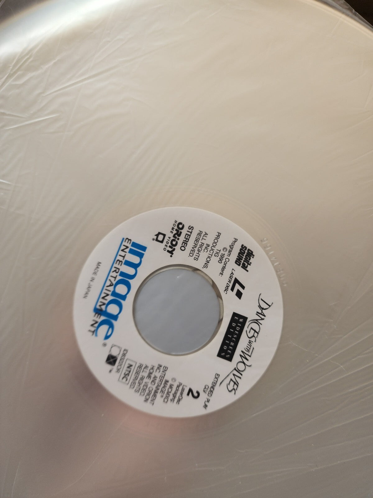 Dances With Wolves Laserdisc LD Kevin Costner Laser Disc Widescreen Edition 