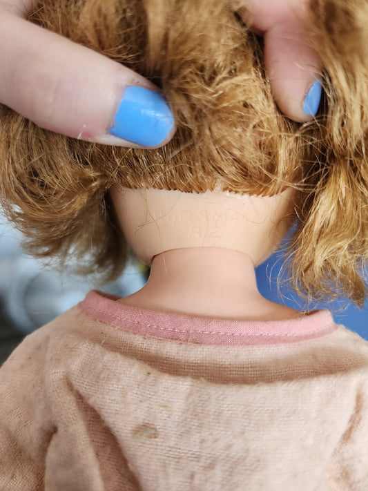 17" Vintage Horsman Fashion Doll Rooted Hair Sleep Eyes