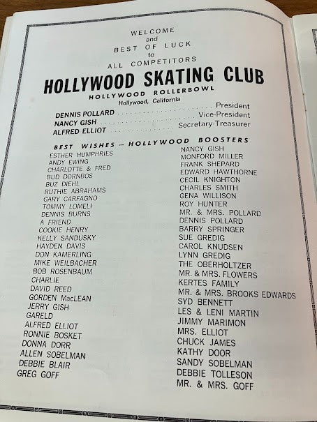 California State Championships - Hollywood Rollerbowl 1963