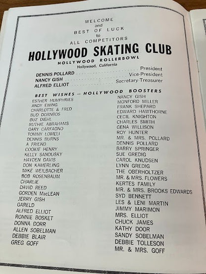 California State Championships - Hollywood Rollerbowl 1963
