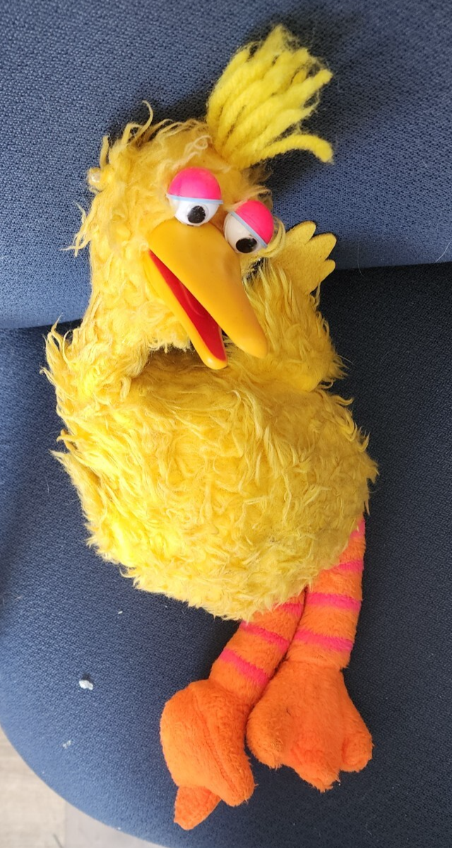 Vtg 1980 Sesame Street Big Bird Plush