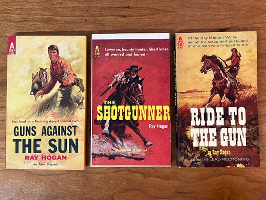 Avon - Lot of 3 Western Paperbacks by Ray Hogan