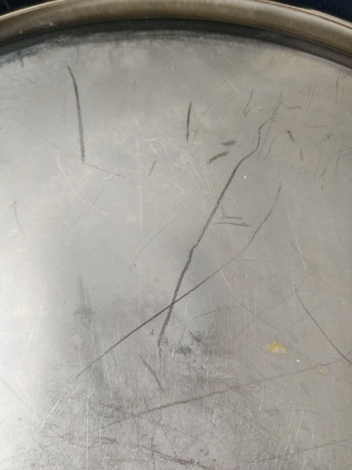 Vintage Silver-Plated Round Serving Tray with Handles 15"