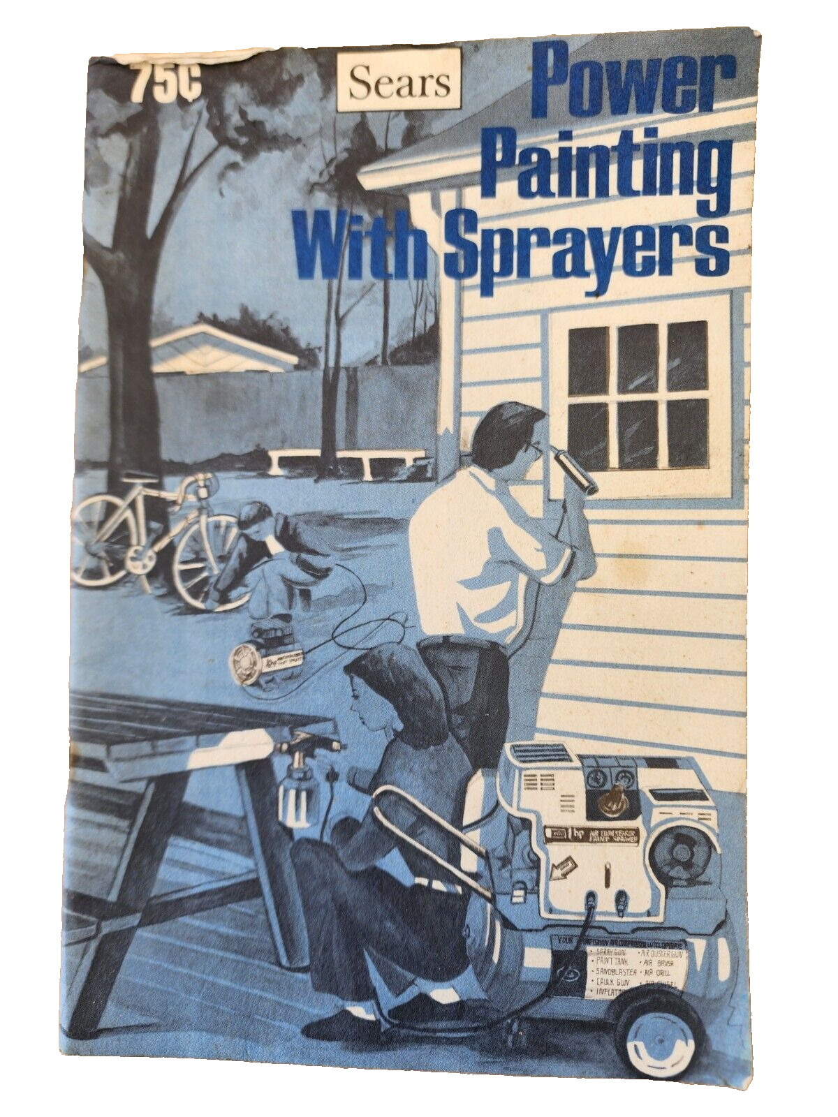 Vtg Sears Power Painting with Sprayers, A Sprayers Handbook, Paperback