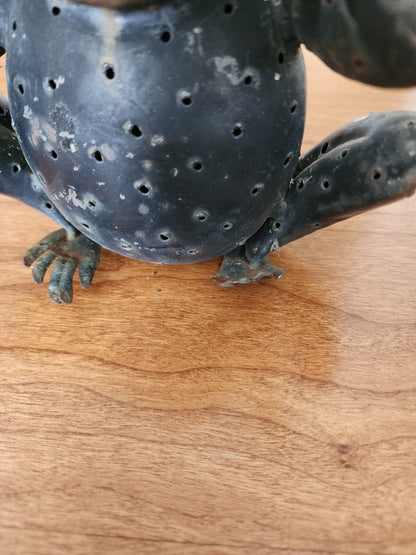 Metal 6" Monkey "Hear No Evil" Candle Holder