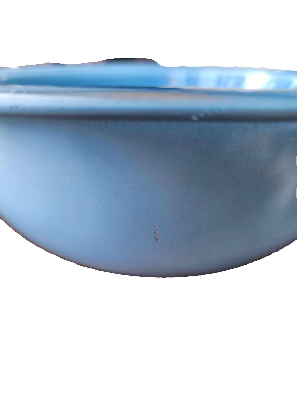 Set of 2 PYREX Moody Blues Mixing Bowl 323 322 Blue Clear Bottom - Vintage