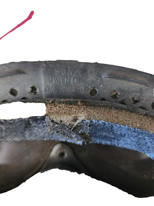 Vtg US Military Goggles, 1974 Sun, Wind & Dust, & xtra lenses