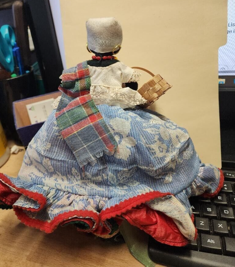 Bahia, Brazil Soft Cloth "Reversible" Doll Hand Made