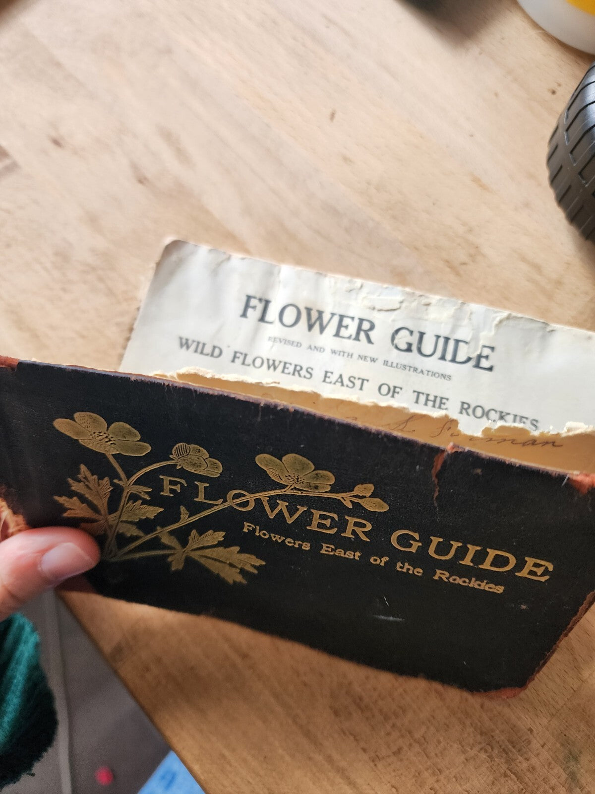 Flower Guide, Flowers east of the Rockies, 1913, leather back