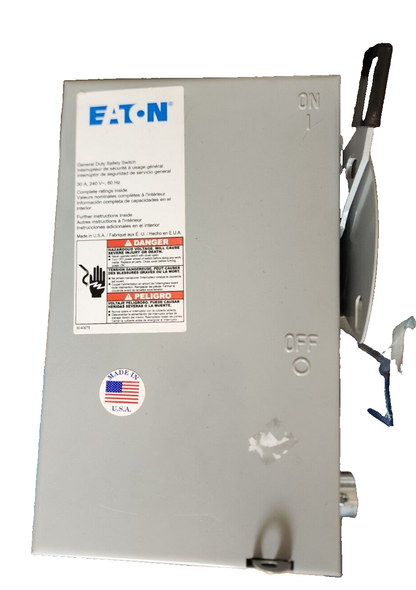 EATON 30A 240 GENERAL DUTY SAFETY SWITCH - USED