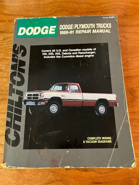Chilton - Dodge/Plymouth Trucks 1989-91 Repair Manual
