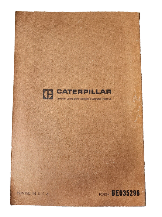 CAT Caterpillar 631 Scraper Hydraulic Parts Book Replaces Form 34551