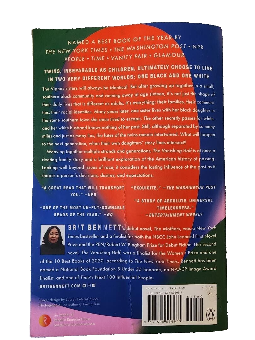 The Vanishing Half: A Novel - Paperback By Bennett, Brit - VERY GOOD