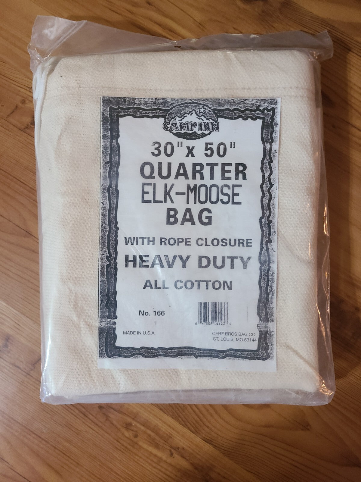 30" x  50" Quarter Elk-Moose BAG with Rope Closure HEAVY DUTY All Cotton