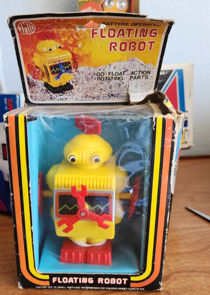 Vtg No. 3178 Toy Floating Robot Mint In Box 1970