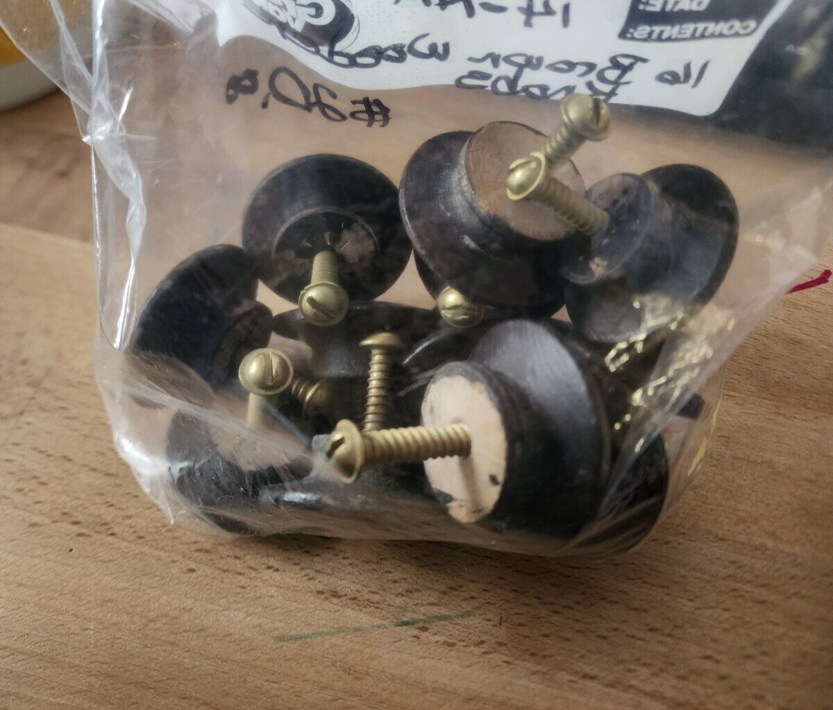 1PCS/SET Wooden Pull Knobs Drawer with Screws