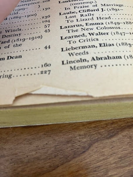 Treasury of American Verse by Gold Medal Paperback Books