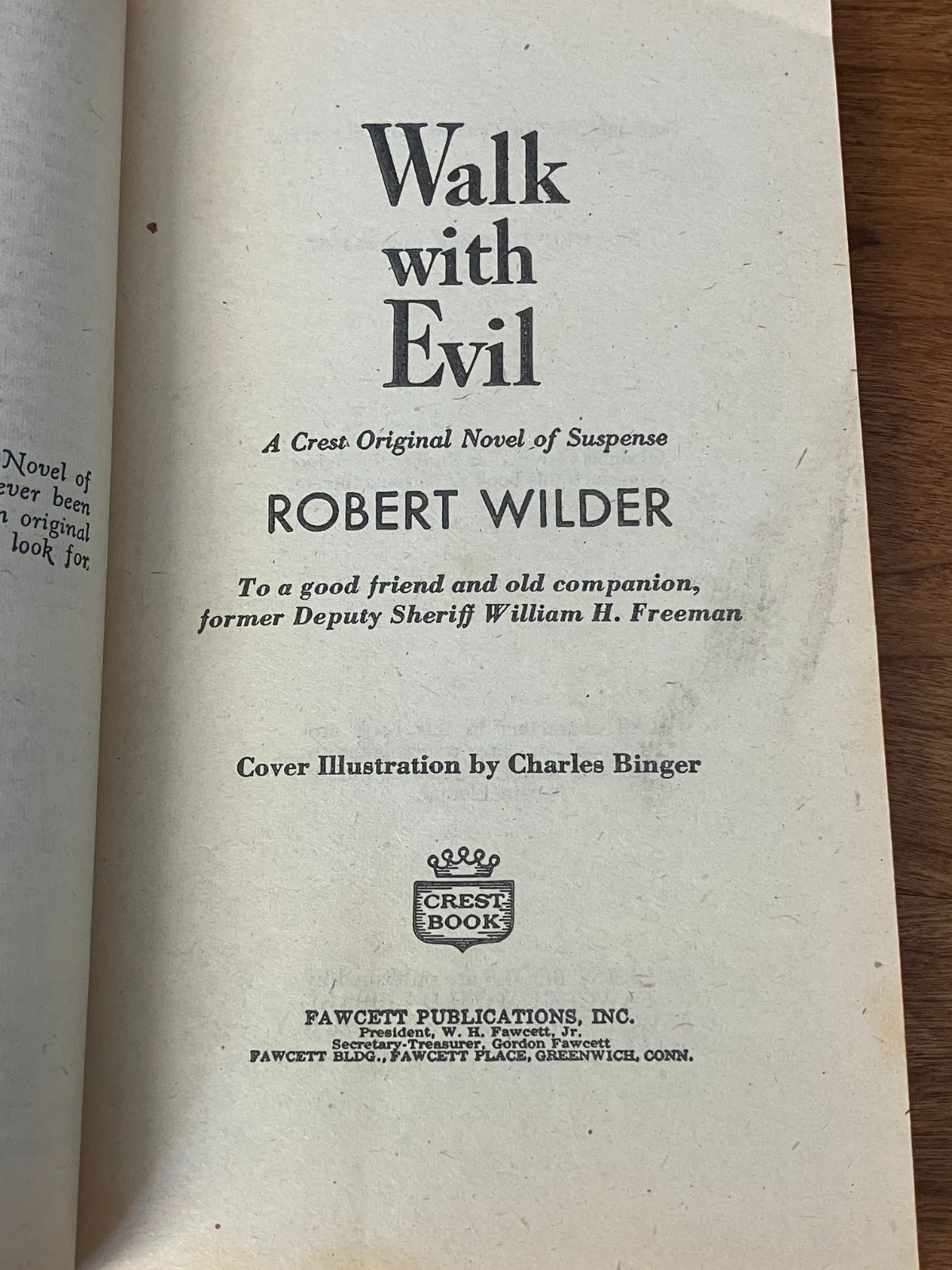 Walk With Evil by Robert Wilder