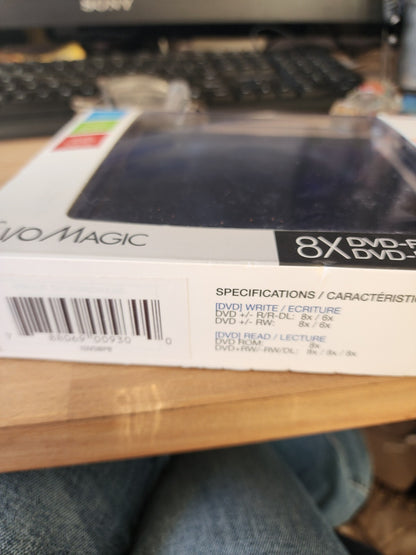 I /O Magic 8X DVD RW Drive Slim Portable USB 2.0 Rewritable VG