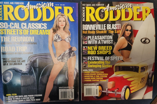 Lot of 2 American Rodder Magazine March & May 2002