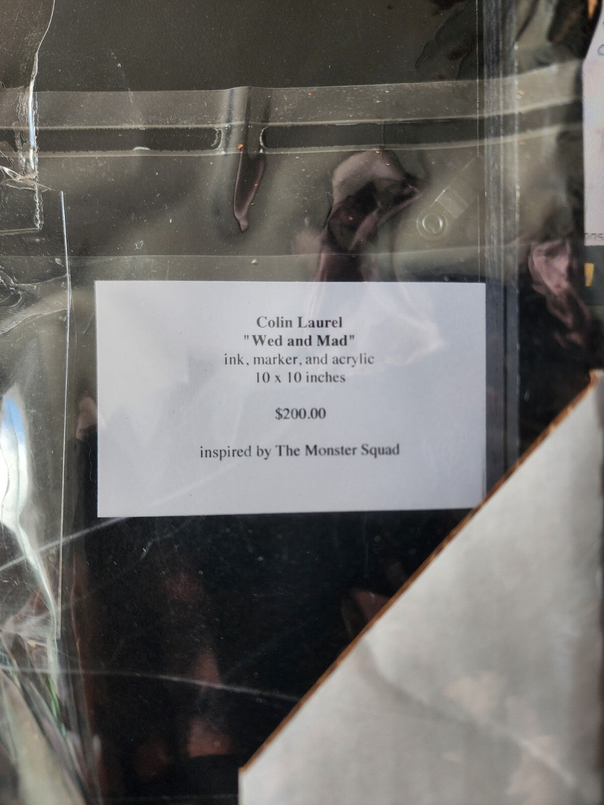 10 x 10 Colin Laurel Original Art "Wed and Mad"