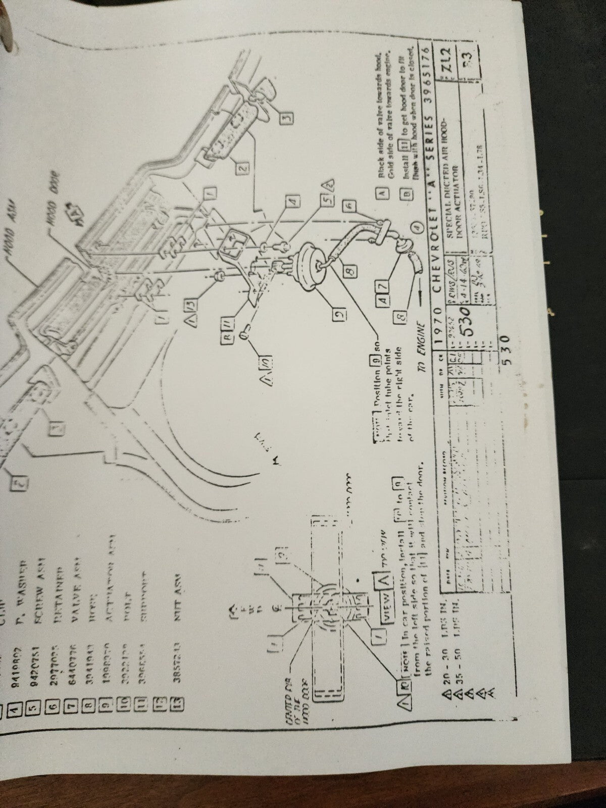 1970 Chevelle El Camino Monte Carlo Factory GM Assembly Manual