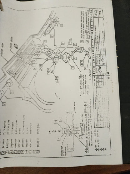 1970 Chevelle El Camino Monte Carlo Factory GM Assembly Manual