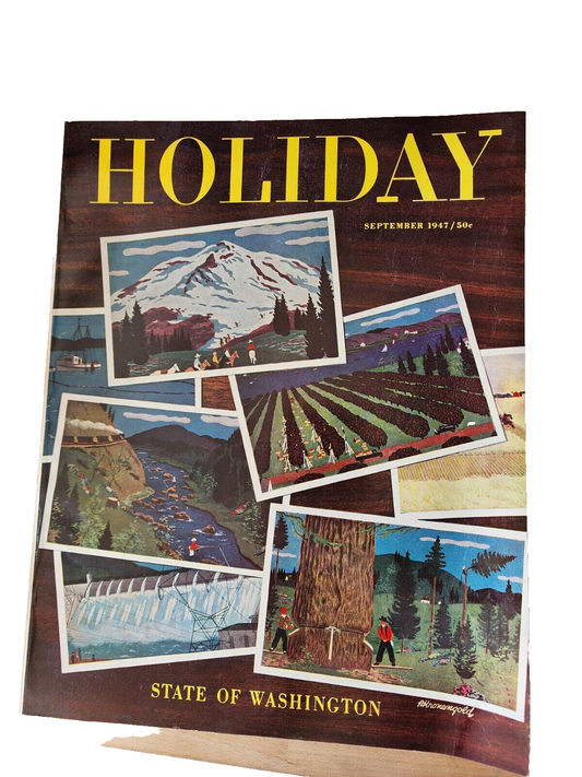 1947 SEPTEMBER HOLIDAY MAGAZINE - STATE OF WASHINGTON