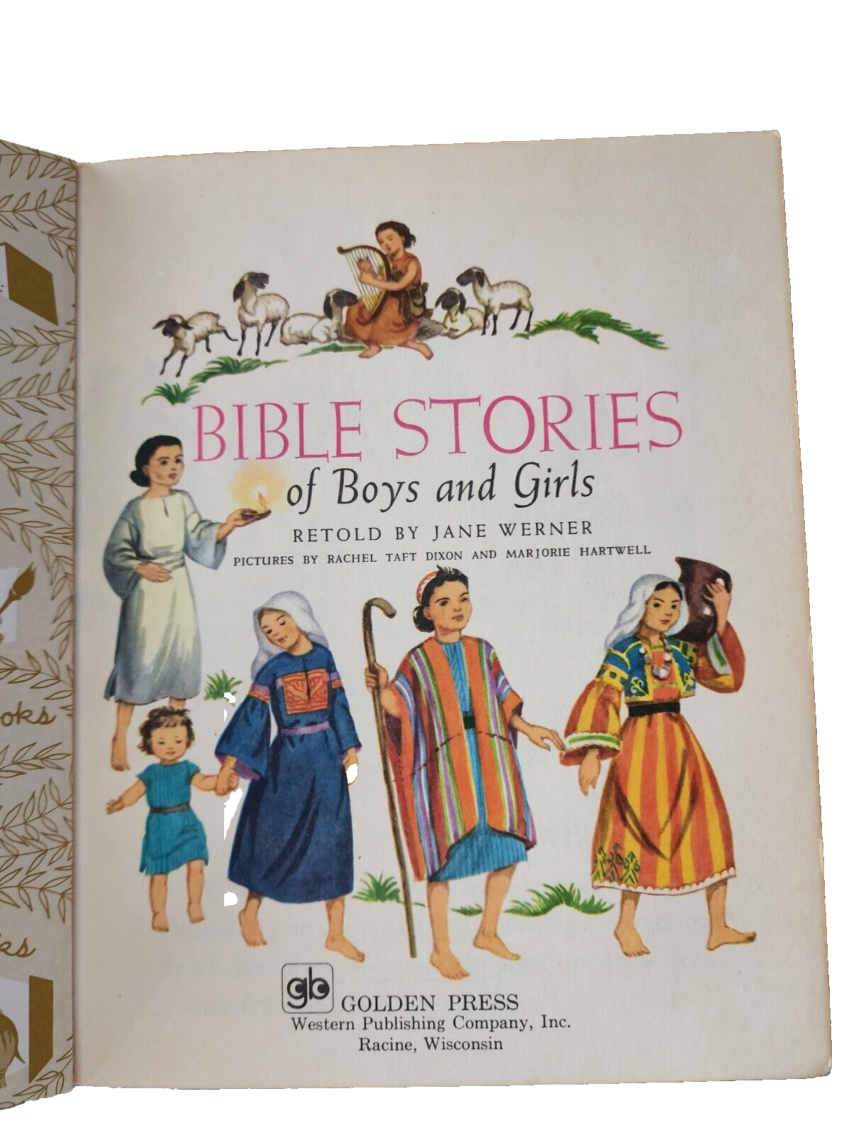 Bible Stories of Boys and Girls A Little Golden Book 1976