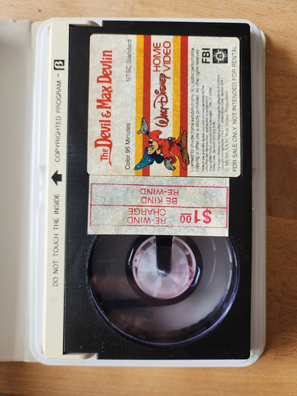 VTG Walt Disney home video the Devil & Max Devlin Clamshell