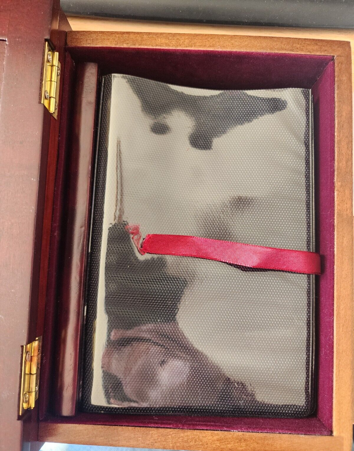 Home Decor Vtg Library Box Wood Book Album 8x6 inch