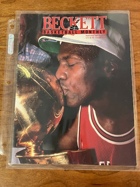 Beckett Basketball 1991 Issue #14 Michael Jordan Cover