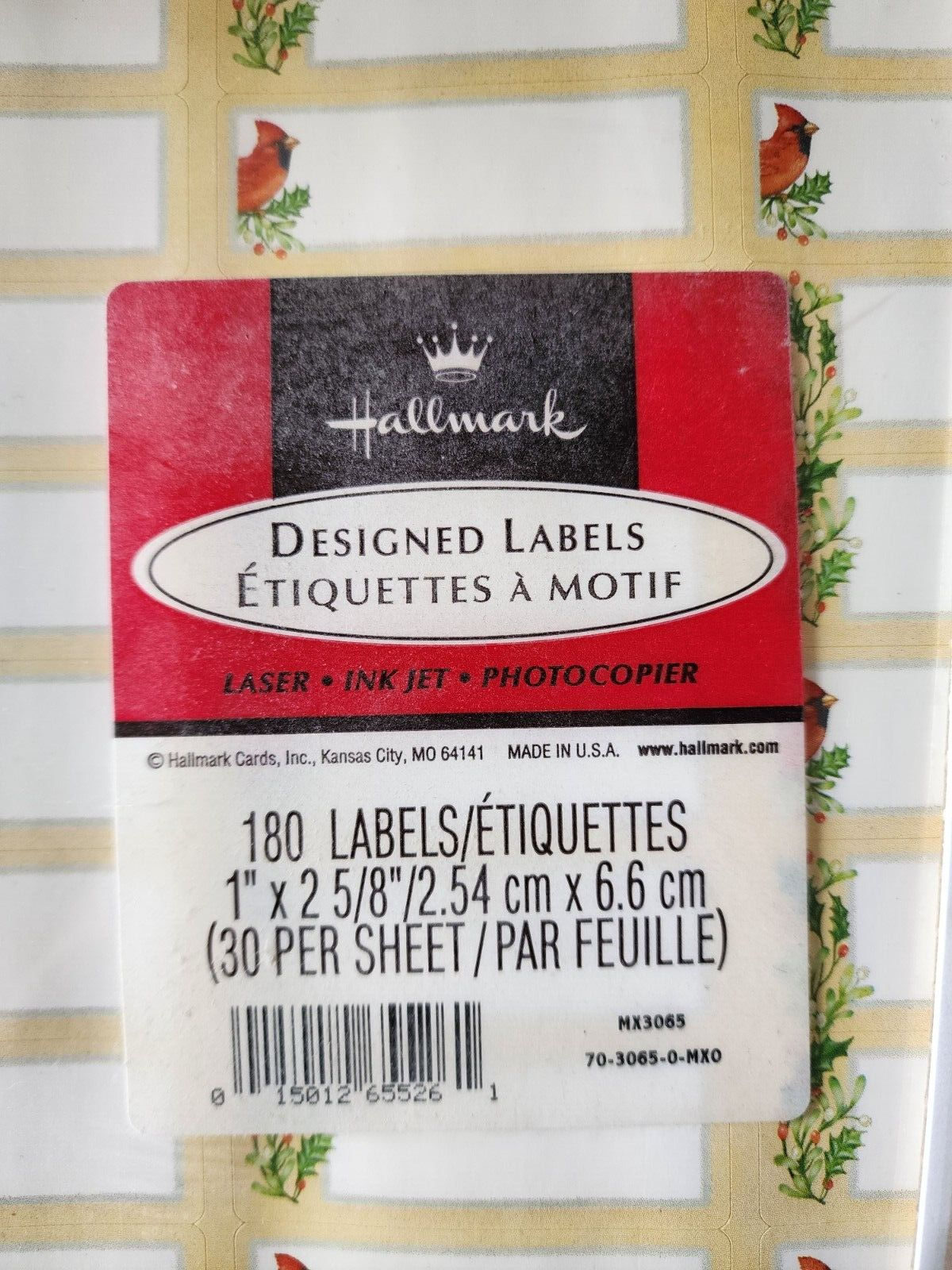 Lof of 2 Hallmark 180 Address Labels Designed