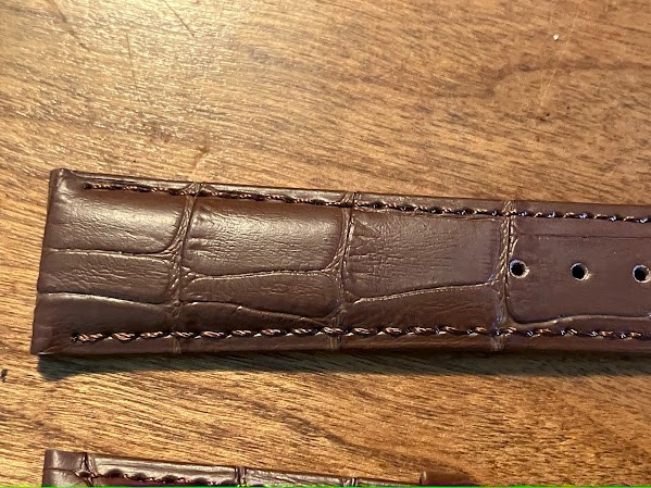 Hadley Roma Wristwatch: MS737 Brown 22R - Genuine Leather