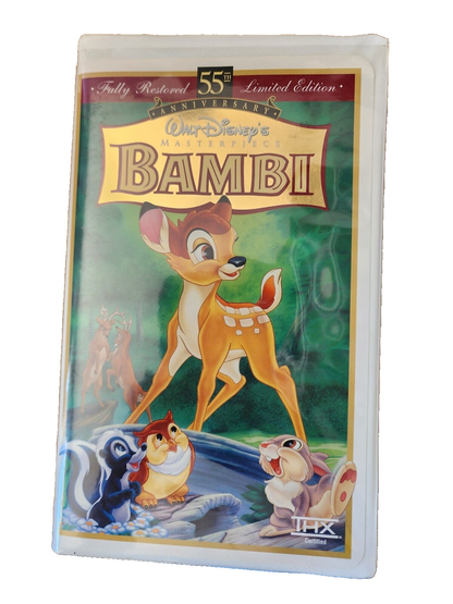 Walt Disney Bambi VHS 1997 used 55th Anniversary Limited Edition