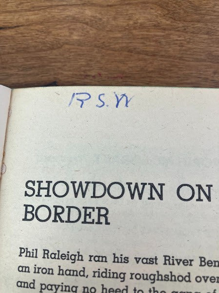 Popular Library - THE RIVER BEND FEUD by William MacLeod Raine