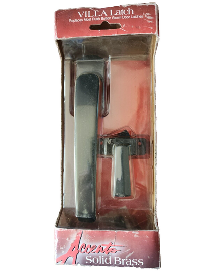 Accents Villa Storm Door Pull Handle Latch Solid Brass VGA333VBRZ