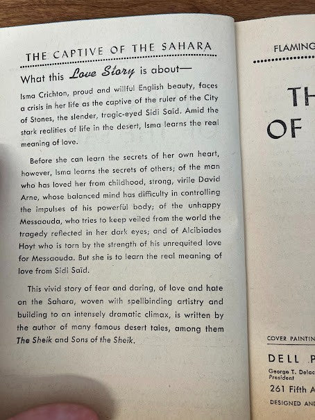 Vtg Paperbacks by E.M. Hull - lot of 2