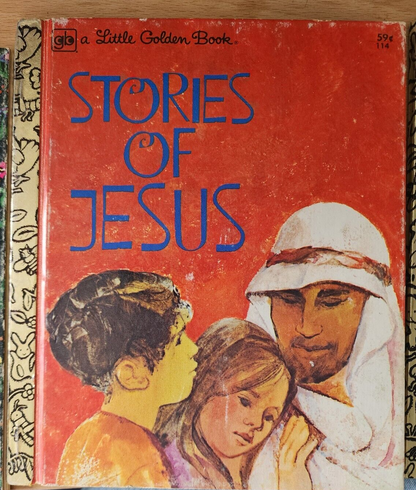 3 Little Golden Books lot Religious Christian God Prayers Jesus Bible Stories