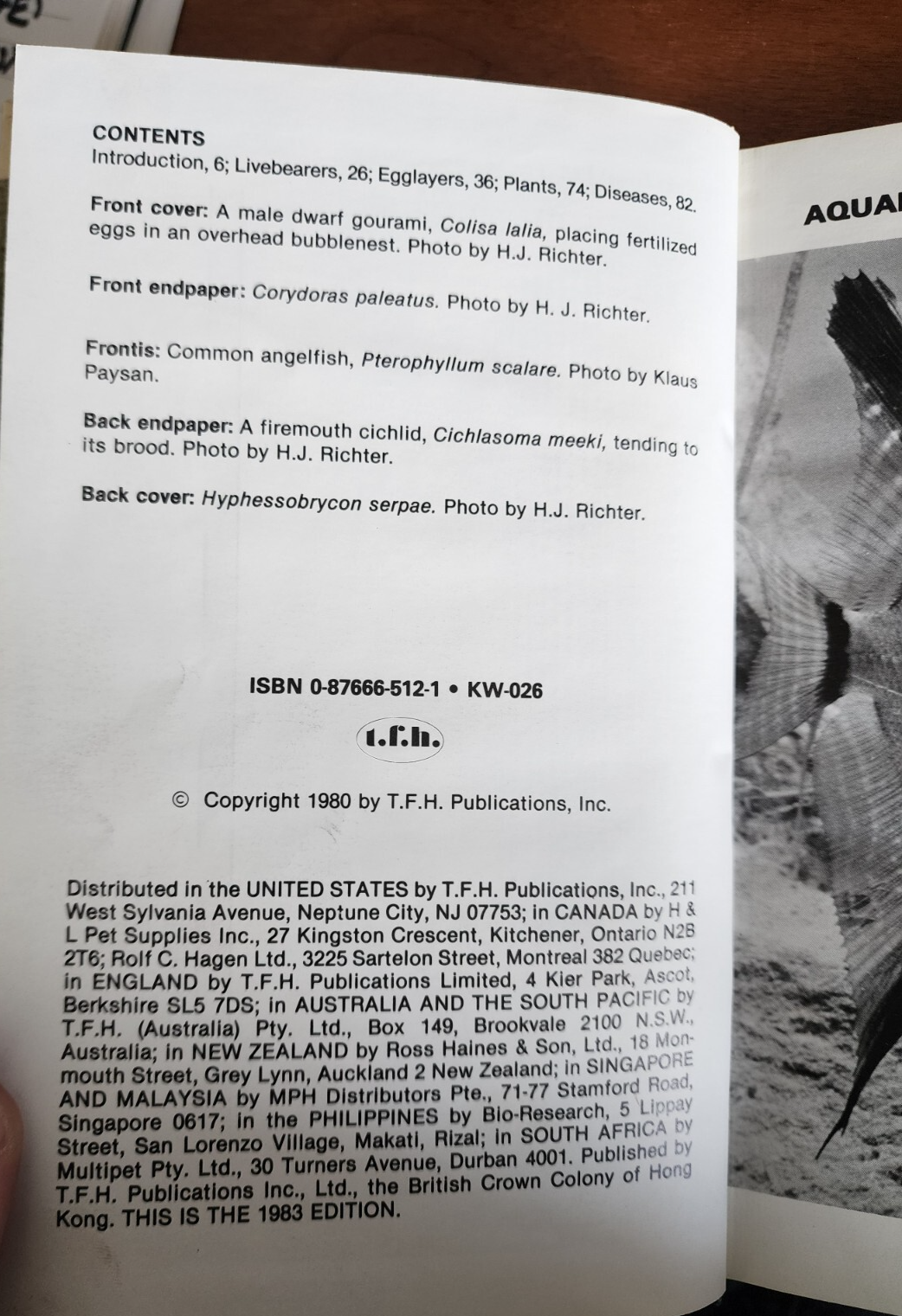 Aquarium Fish - Hardcover By U. Erich Friese