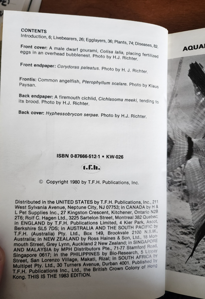 Aquarium Fish - Hardcover By U. Erich Friese