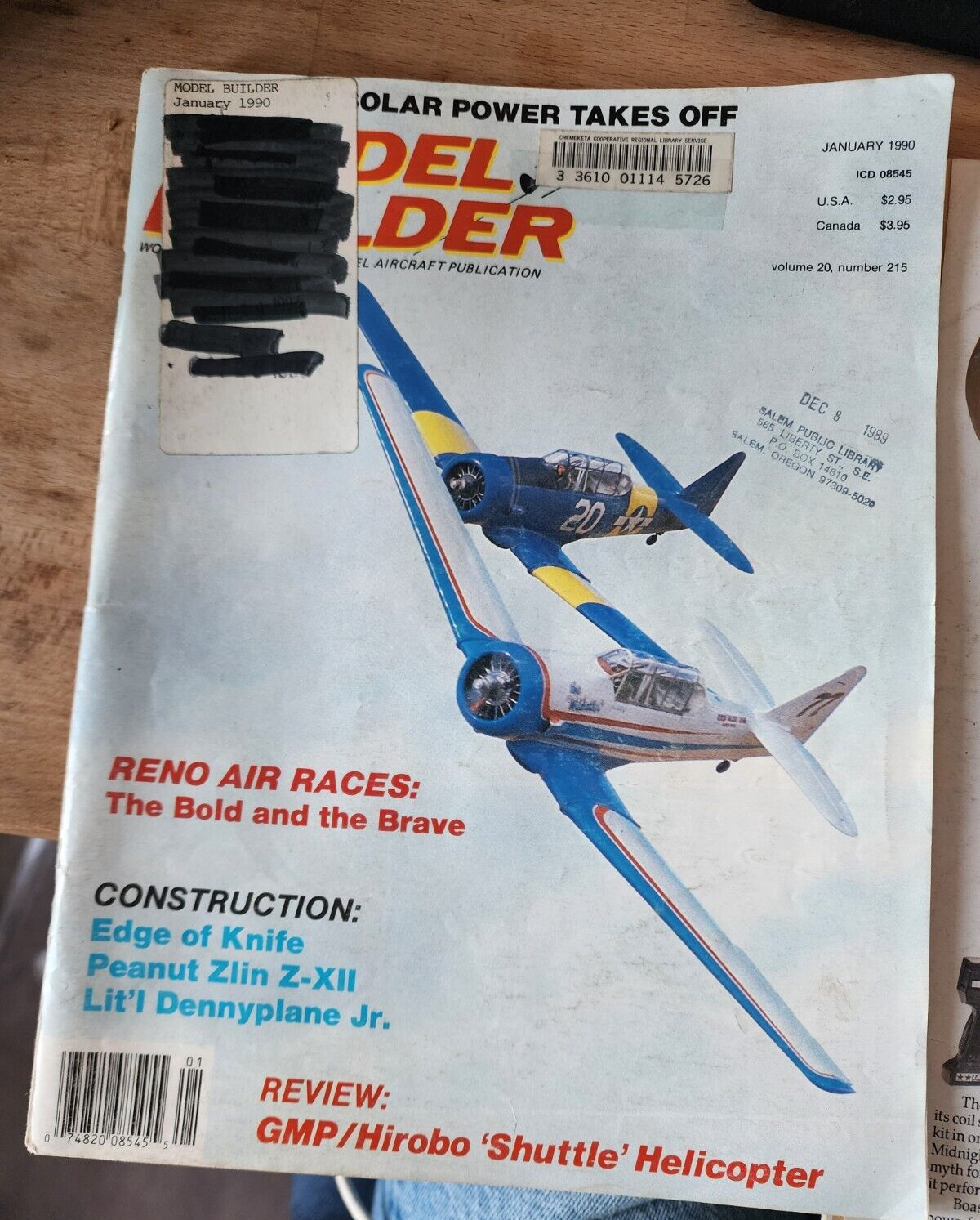 MODEL BUILDER Magazine 1990 Jan-March Aircraft Modeling (Lot of 3)