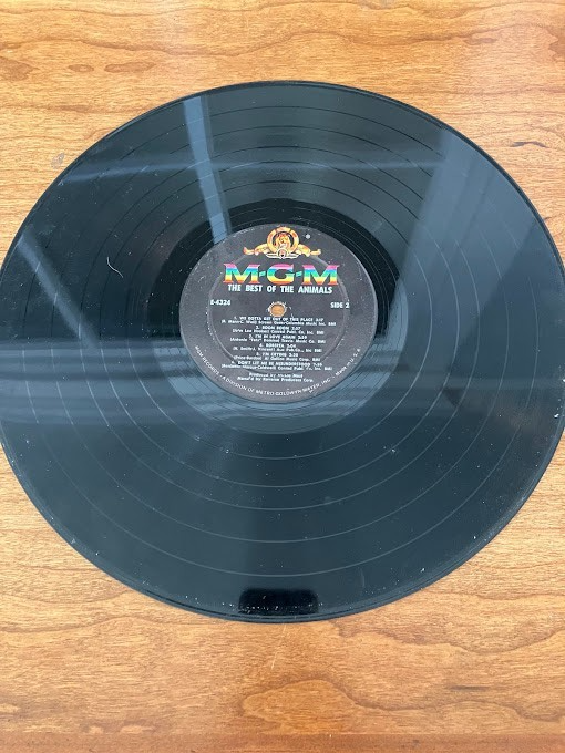 The Animals The Best Of Vintage Vinyl LP MGM Record SE4324 (no cover)