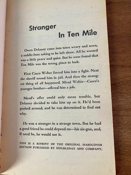 A Signet Book: Brand Of A Man by Thomas Thompson