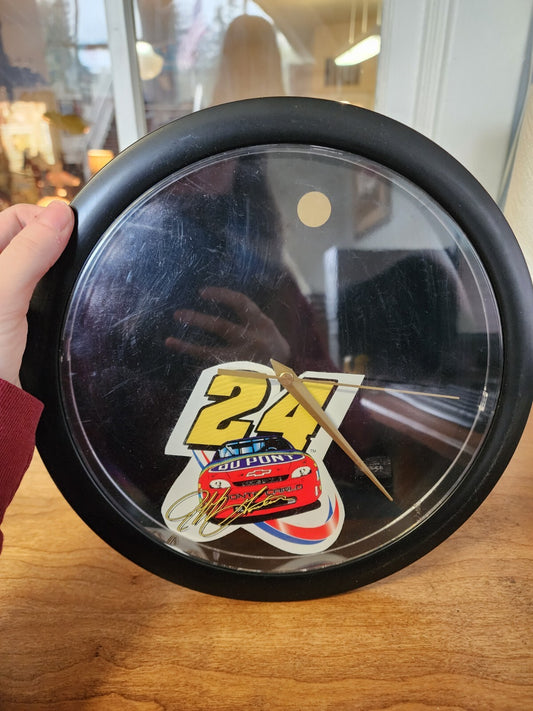Jeff Gordon #24 Nascar Racing Clock
