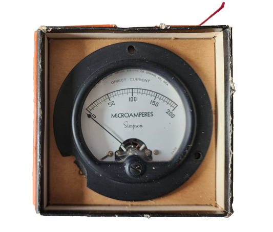 Microamperes Simpson Direct Current 0-200 no. 2051,399
