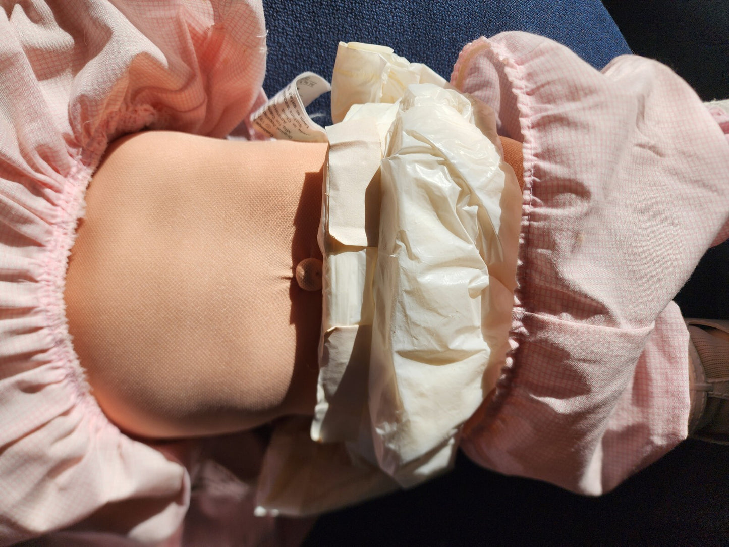 Vtg Cabbage Patch Kids Girl Brown Hair Eyes Factory 1985 Pink Dress & Pants